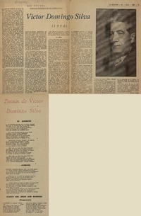 Victor Domingo Silva  [artículo] Gastón Colina.