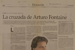 La Cruzada de Arturo Fontaine  [artículo] Jenny del Río.