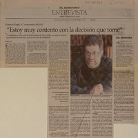 "Estoy muy contento con la decisión que tomé"  [artículo] Ricardo Leiva.