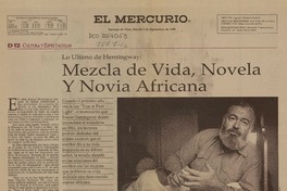 Mezcla de vida, novela y novia africana  [artículo] Ralph Blumenthal.