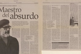 Maestro del absurdo  [artículo] Alvaro Matus.