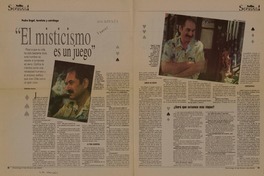 El misticismo es un juego"  [artículo] Catalina Araos.