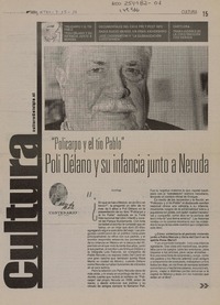 "Policarpo y el tío Pablo". Poli Délano y su infancia junto a Neruda  [artículo] Ana Muga.