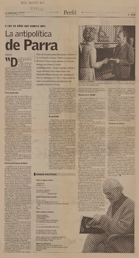 La Antipolítica de Parra.  [artículo] Gabriel Pardo