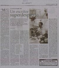 Un escritor súperdespierto  [artículo] Alejandro Zambra.
