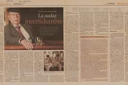 La audaz incertidumbre [entrevista] [artículo] Pedro Pablo guerrero.