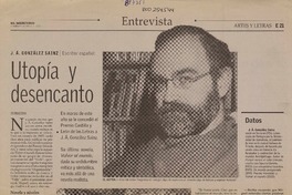 Utopía y desencanto [entrevista] [artículo] Patricio Tapia.