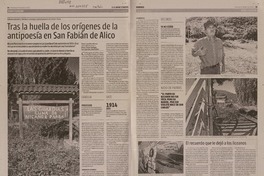 Tras la huella de los orígenes de la antipoesía en San Fabián de Alico  [artículo] Carolina Marcos.