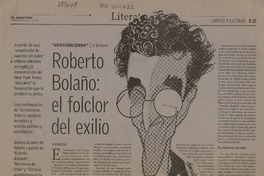 Roberto Bolaño: el folclor del exilio  [artículo] Francine Prose.