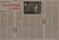 Con el premio a cuestas (entrevista)  [artículo] Alejandro Lavquen.
