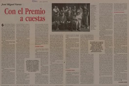 Con el premio a cuestas (entrevista)  [artículo] Alejandro Lavquen.