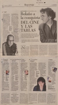 Bolaño a la conquista del cine y las tablas  [artículo] Carolina Etcheverría.