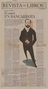 El amor en bancarrota (entrevista)  [artículo] Alvaro Matus.