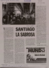 Santiago la sabrosa  [artículo] Guillermo Carrasco Notario.