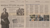 Mistral en Long Island, los avatares de un tesoro  [artículo] Luis Vargas Saavedra.