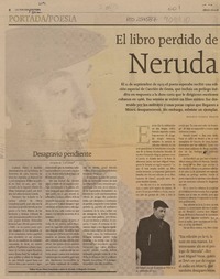 El libro perdido de Neruda  [artículo] Andrés Gómez Bravo.