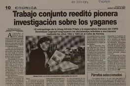 Trabajo conjunto reeditó pionera investigación sobre los yaganes  [artículo] Marisol Retamales G.