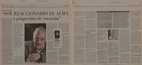"Soy reaccionario del alma y progresista de vocación" (entrevista)  [artículo] Alvaro Matus.