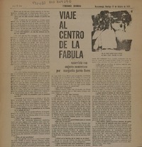Viaje al centro de la fábula (entrevista)  [artículo] Margarita García Flores.