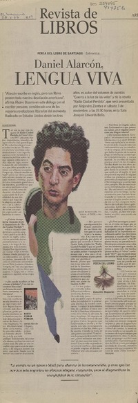 Lengua viva (entrevista)  [artículo] Alvaro Bisama.