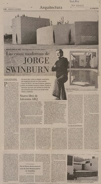 Las casas modernas de Jorge Swinburn  [artículo] Alejandro Crispiani Enríquez.