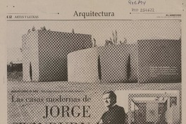 Las casas modernas de Jorge Swinburn  [artículo] Alejandro Crispiani Enríquez.