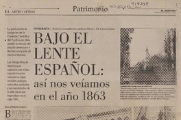 Bajo el lente español  [artículo] Maité Armendáriz Azcárate.