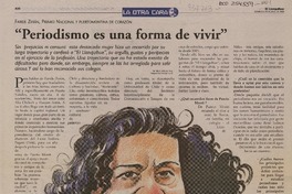 "Periodismo es una forma de vivir" (entrevista)  [artículo]Fredy Vargas Ruiz.