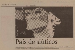 País de siúticos  [artículo]Oscar Contardo.