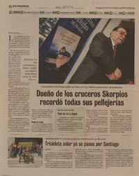 Dueño de los cruceros Skorpios recordó todas sus pellejerías  [artículo]Mario Alvarez F.