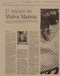 El rescate de Malva Marina  [artículo]Andrés Gómez.