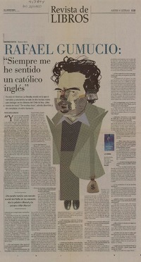 "Siempre em he sentido un católico inglés" (entrevista)  [artículo] María Teresa Cárdenas.