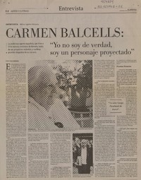 "Yo no soy de verdad, soy un personaje proyectado" (entrevista)  [artículo] Pedro Pablo Guerrero.