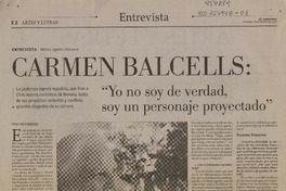 "Yo no soy de verdad, soy un personaje proyectado" (entrevista)  [artículo] Pedro Pablo Guerrero.