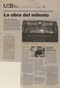 La obra del milenio  [artículo] Rodrigo Alvarado E.