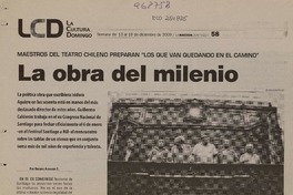 La obra del milenio  [artículo] Rodrigo Alvarado E.