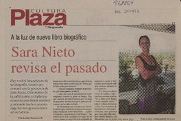 Sara Nieto revisa el pasado (entrevista)  [artículo] Andrés Nazarasa R.