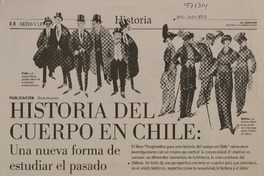Historia del cuerpo en Chile  [artículo] Pablo Espinosa.