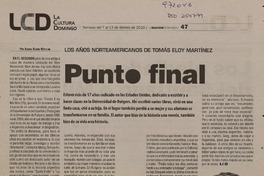 Punto final  [artículo] Ximena Ramos Wettling.