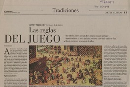 Las reglas del juego  [artículo] Patricio Tapia.
