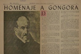 Homenaje a Góngora  [artículo] Azorín.