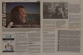"En este momento existe una tendencia a criminalizar la protesta social" (entrevista)  [artículo] Carlos Martínez.