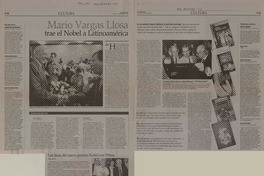 Mario Vargas Llosa trae el Nobel a Latinoamérica  [artículo] Constanza Rojas V. y María Teresa Cárdenas.