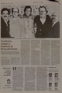 Escritores, amigos y famosos: la fiesta del boom  [artículo] Andrés Gómez Bravo.