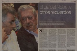 El día del Nobel y otros recuerdos  [artículo] Álvaro Vargas Llosa.