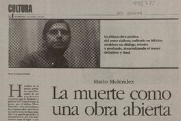 La muerte como una obra abierta  [artículo] Sergio Rodríguez Saavedra.