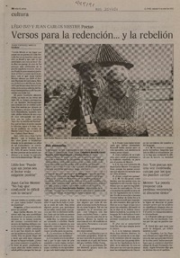 Versos para la redención... y la rebelión (entrevista)  [artículo] Javier Rodríguez Marcos.