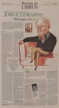 Montaigne soy yo (entrevista)  [artículo] Marilú Ortíz de Rozas.