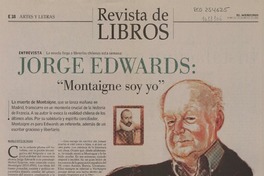 Montaigne soy yo (entrevista)  [artículo] Marilú Ortíz de Rozas.