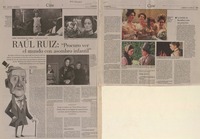 "Procuro ver el mundo con asombro infantil" (entrevista)  [artículo] Carlos Reviriego.